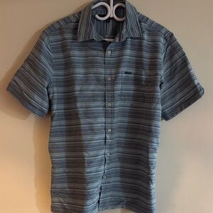 Stylish Gray Striped Men's Shirt